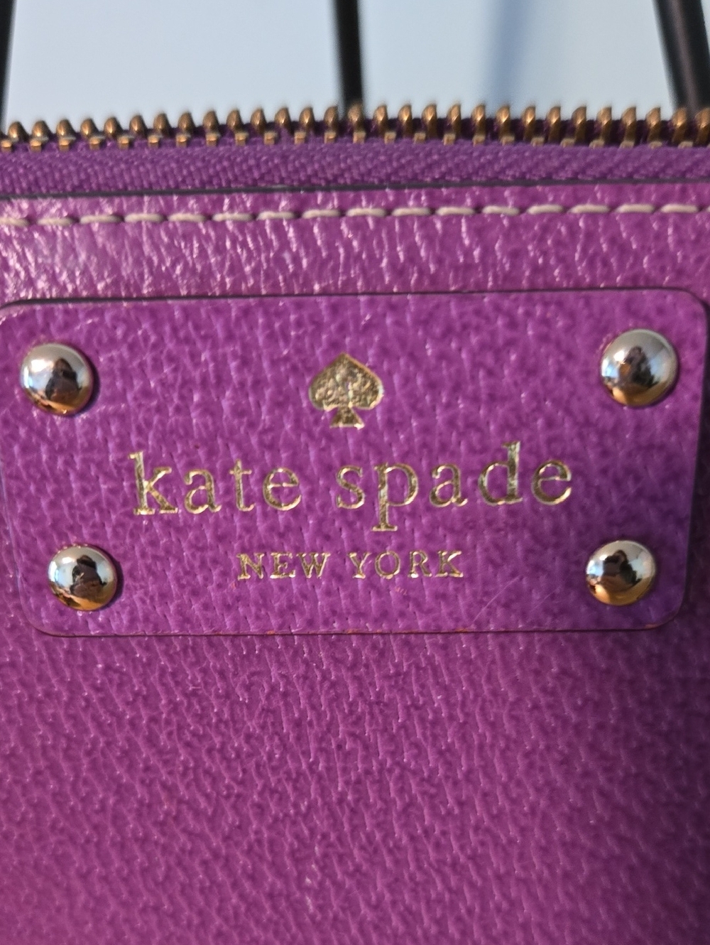 Kate Spade NWOTs Beautiful Plum Color Wallet 5x7     (#3132) - Picture 2 of 10